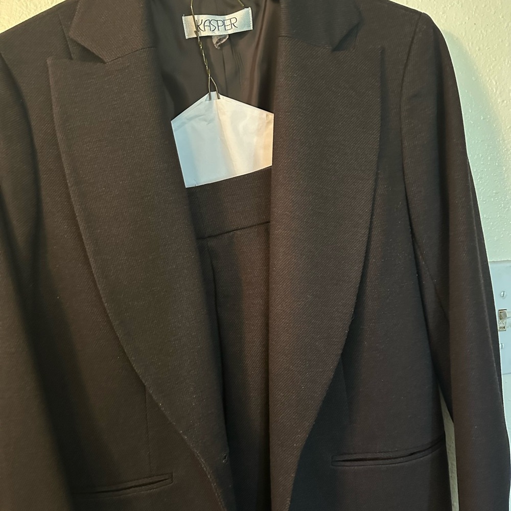 Kasper Charcoal Tailored Blazer